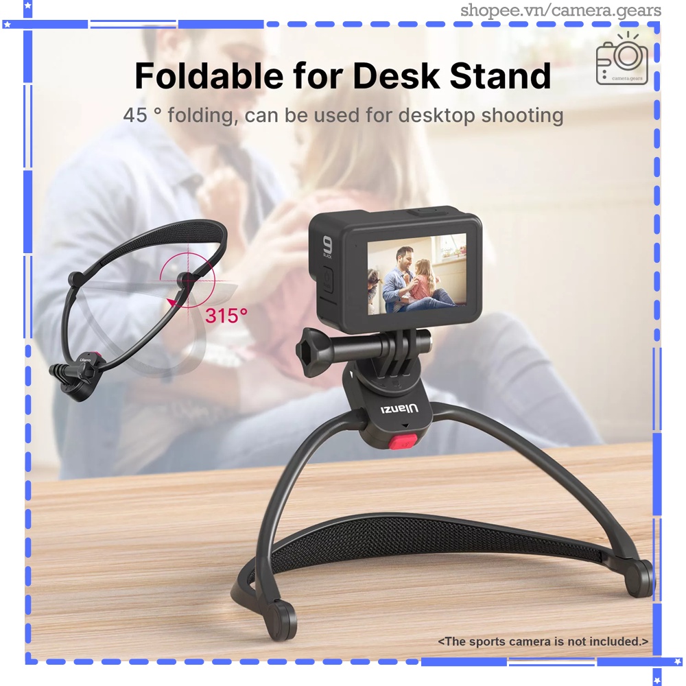 Ulanzi Go Quick 2, vòng đeo cổ cho gopro, điện thoại và các loại action cam khác