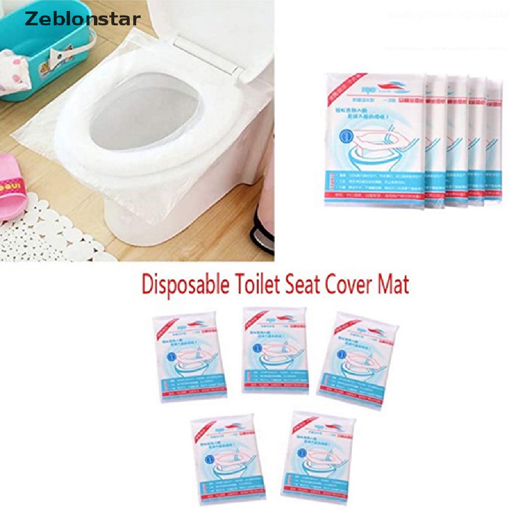 Set 10 Vỏ Bọc Bệ Ngồi Toilet Dùng Một Lần Chất Liệu 100% An Toàn Không Thấm Nước