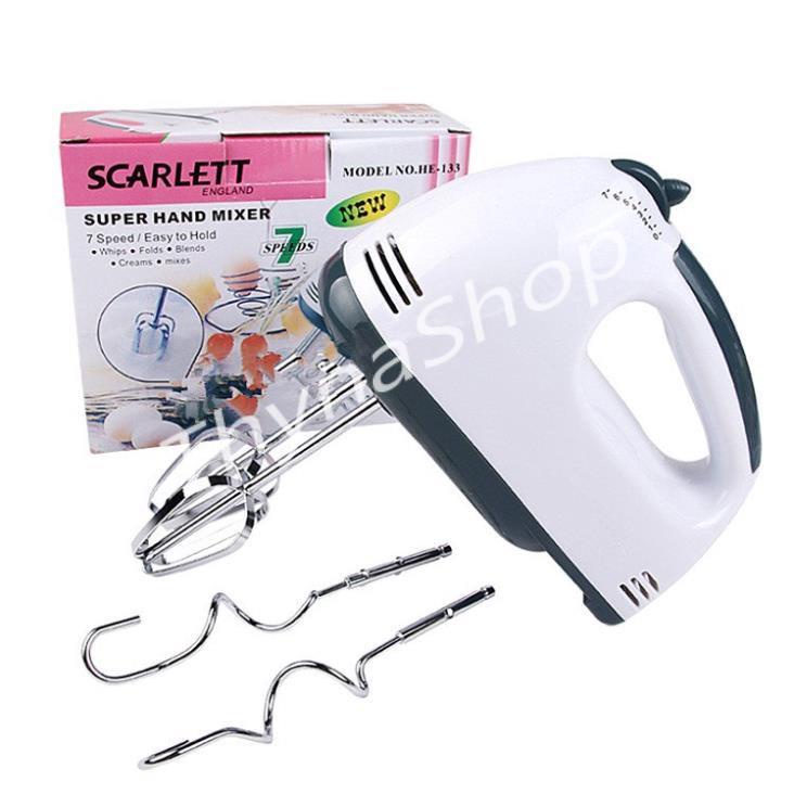 Máy đánh trứng Scarlett cầm tay mini 7 tốc độ công suất 260W