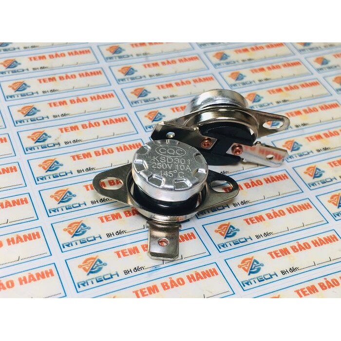 Combo 5 chiếc Relay nhiệt KSD301 145 độ 10A 250V thường đóng