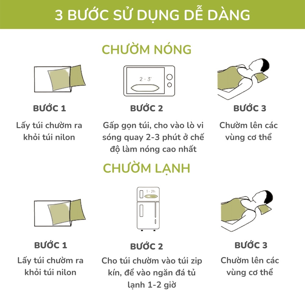 Set Qùa Tặng Mẹ/Vợ 20/10 - Túi Thảo Dược Chườm Nóng/Lạnh Đa Năng  - Hapaku
