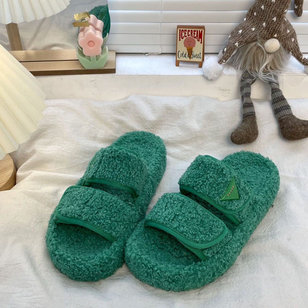 Dép Bông Đi Trong Nhà Thiết Kế Thoải Mái Dễ Thương Thời Trang Mùa Thu Đông Ấm Áp