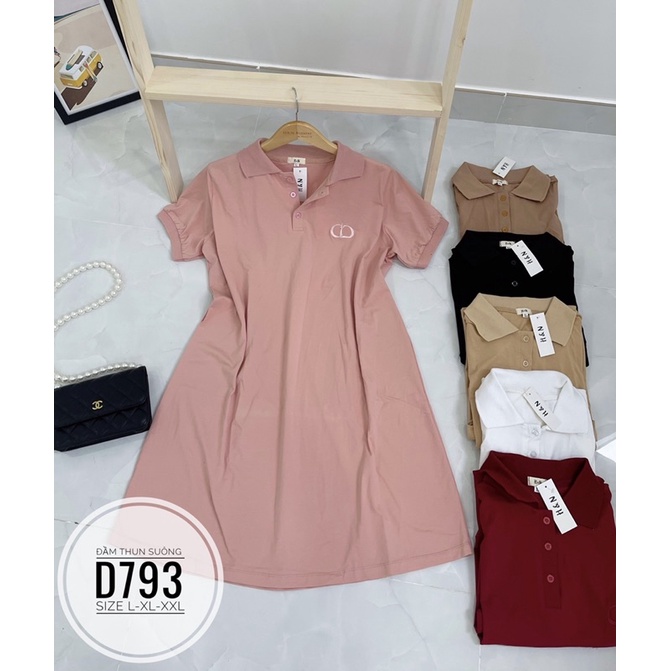 Bigsize Đầm thun suông D793