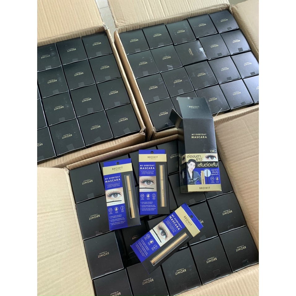 Mascara Browit Nongchat Thái Làm Dày Dài Mi Chuyên Dụng Cho Makeup