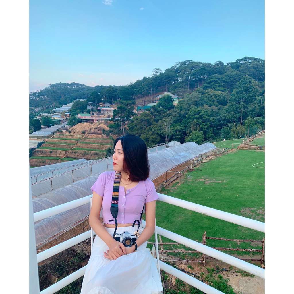 Áo croptop cúc dọc SOFM WEAR (4 Màu)