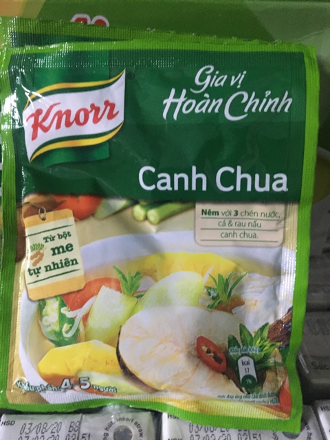 Gia vị Knorr gói 28g thịt kho tàu, canh chua,cá kho