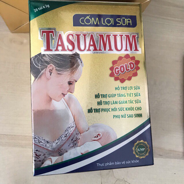 (BV Từ Dũ) Cốm Lợi Sữa TASUAMUM GOLD (20 gói )