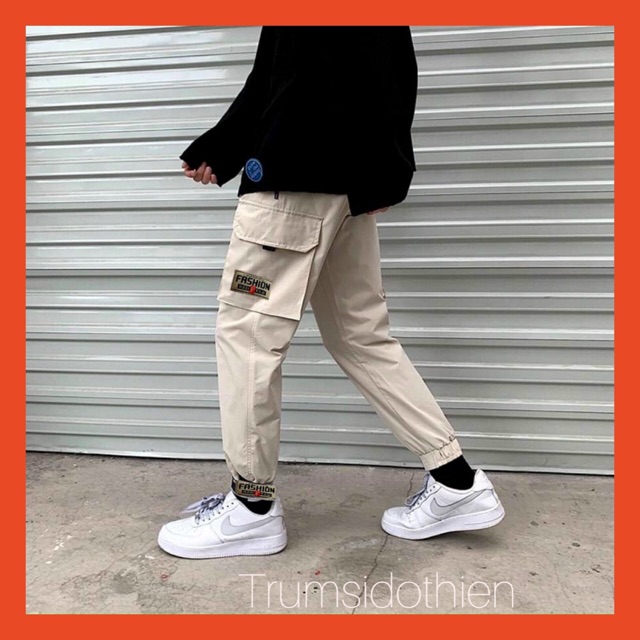 [👉Túi hộp - Cực Chất !!] Quần jogger kaki túi hộp dán gấu siêu hot, quần kaki, quần jogger nam , quần baggy | BigBuy360 - bigbuy360.vn