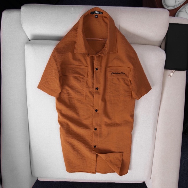 Áo sơ mi nam ngắn tay đũi D 4 màu thời trang | BigBuy360 - bigbuy360.vn