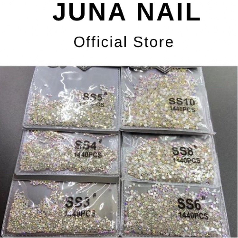 Đá Úc Màu AB Mã C1 Chân Vàng Trang Trí Móng Loại Siêu Sáng Mix Size 1440 Viên