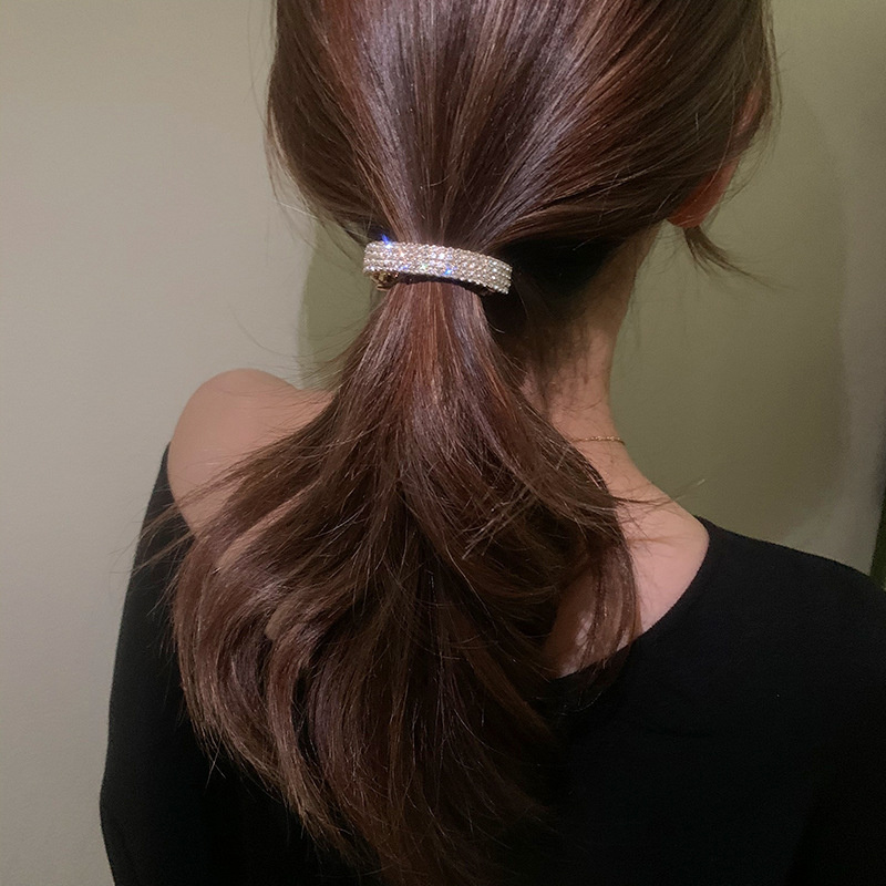 Kẹp tóc đính kim cương nhân tạo phong cách Hàn Quốc thời trang cho nữ