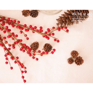 1 cành đào đông (cherry) giả