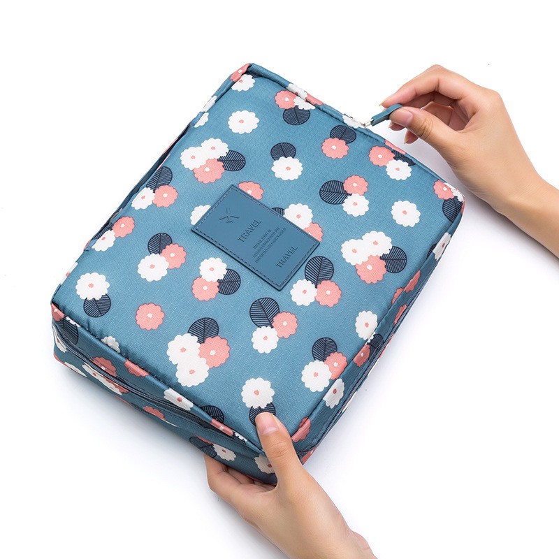 Portable multifunctional storage bag travel toiletries cosmetic organizer