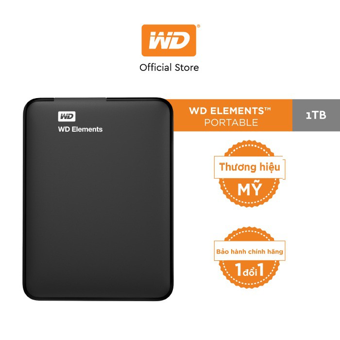 Ổ cứng WD Elements 1TB-2.5 INCH-