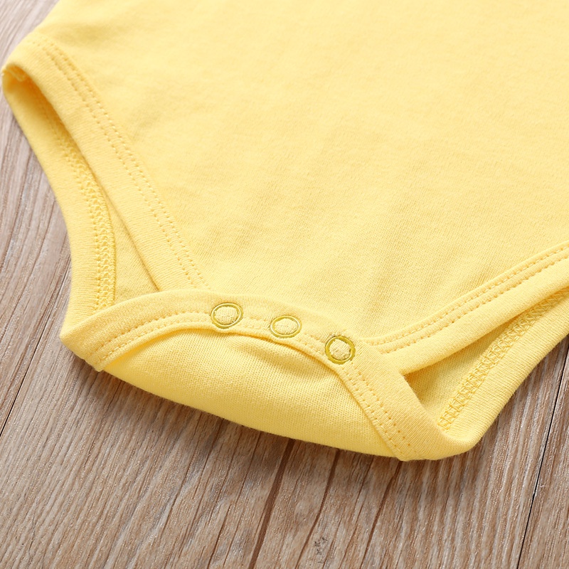 Bộ Áo Liền Quần Bằng Cotton Tay Ngắn Dành Cho Bé Trai 0-12 Tháng Tuổi
