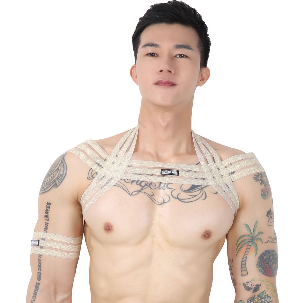 Đai nịt bụng ngực co giãn thoáng khí quyến rũ dành cho nam Y68