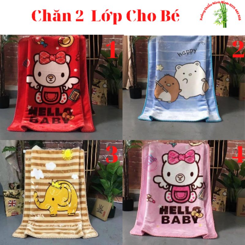 Chăn lông tuyết nhung cho bé đi học, chăn mền tuyết nhung cho bé hình ngộ nghĩnh,chăn tuyết văn phòng nỉ nhung mềm mịn