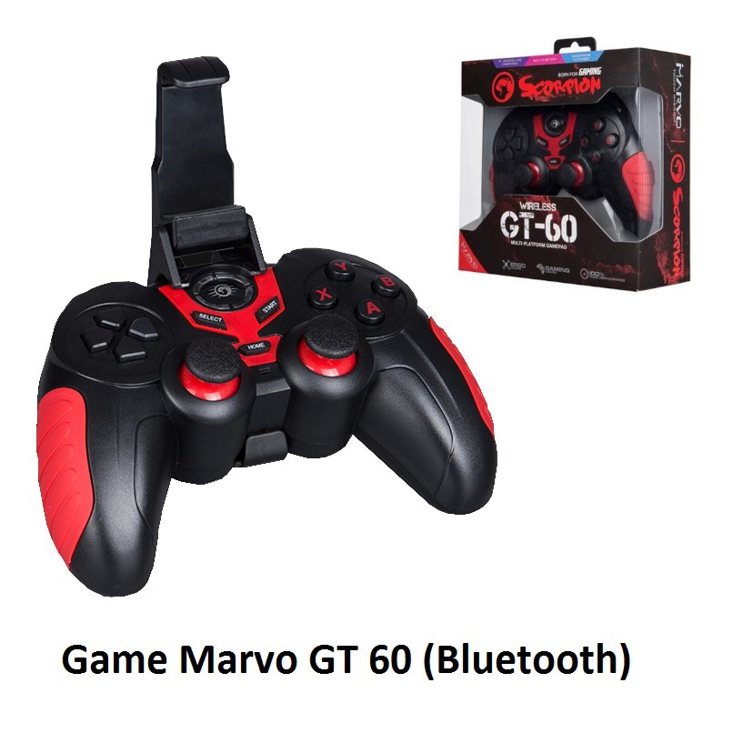 TAY CẦM CHƠI GAME, TAY BẤM GAMEPAD MARVO GT 60 BLUETOOTH