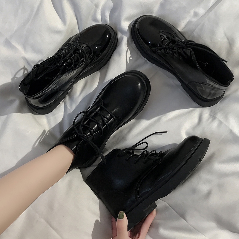 Giày boot phong cách anh quốc cá tính cho nữ