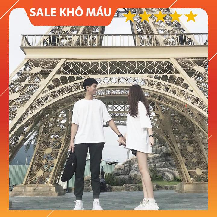 [ẢNH THẬT+VIDEO] ÁO THUN trơn TRẮNG UNISEX