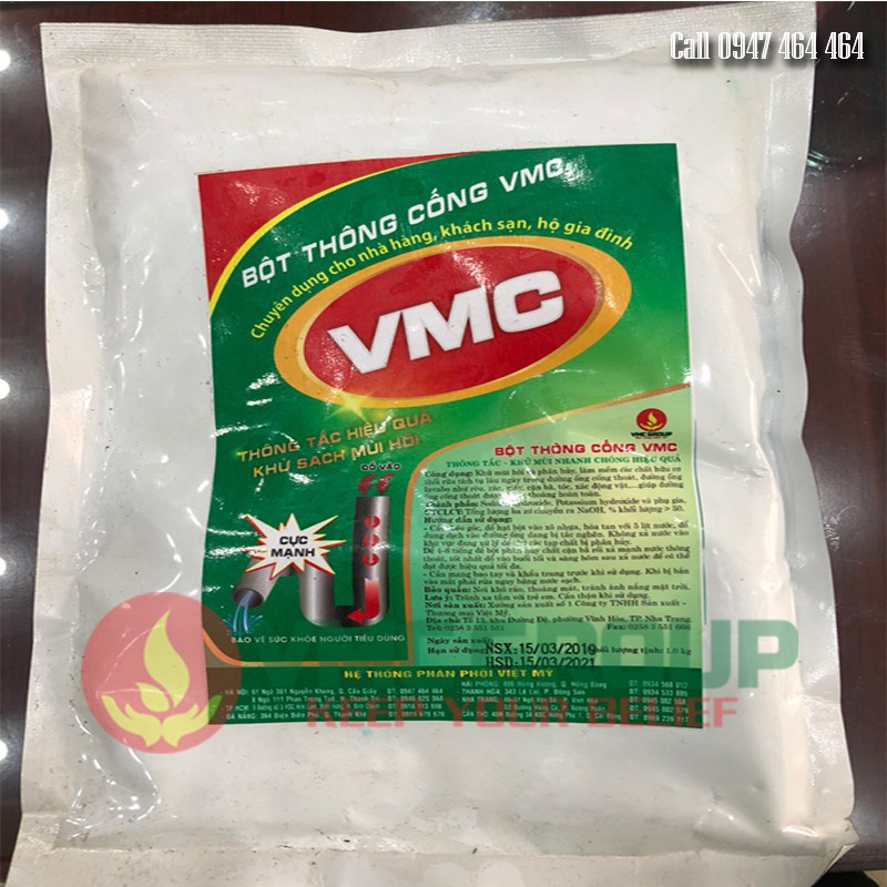 BỘT THÔNG CỐNG VMC- CHUYÊN DÙNG CHO NHÀ HÀNG , KHÁCH SẠN, HỘ GIA ĐÌNH GIÁ TỐT NHẤT THỊ TRƯỜNG