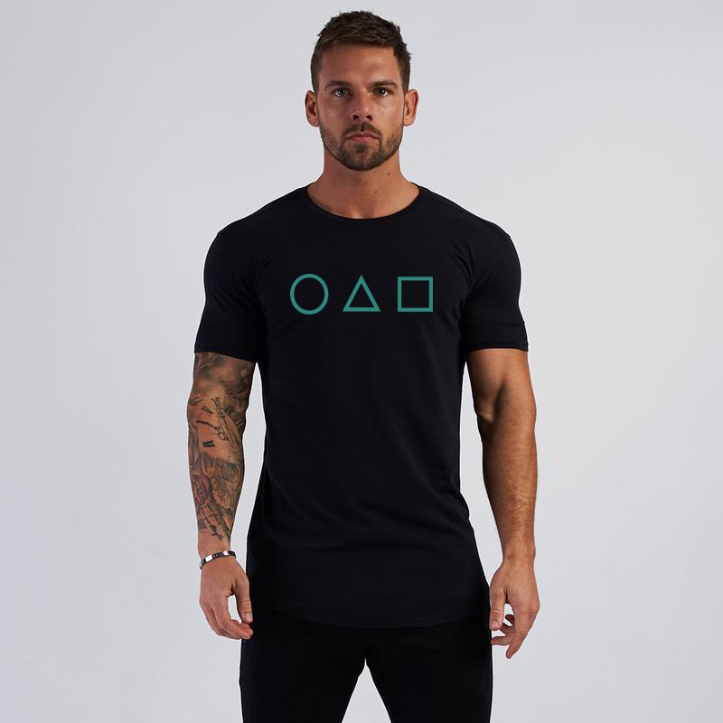 Áo thun thể thao tay ngắn in hình phong cách Hàn Quốc thời trang mùa hè cho nam