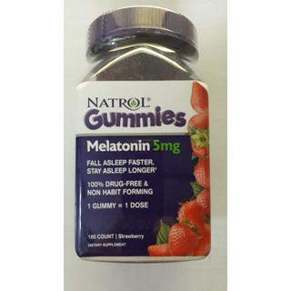 Gummies hỗ trợ ngủ ngon Natrol Melatonin 5mg 180 Viên date 11/2021
