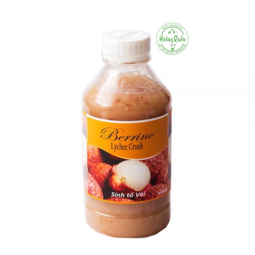 Sinh tố Berrino chai  các vị: Đào, Dâu, Dâu tằm, Vải, Việt Quất, Xoài, Chanh dây......