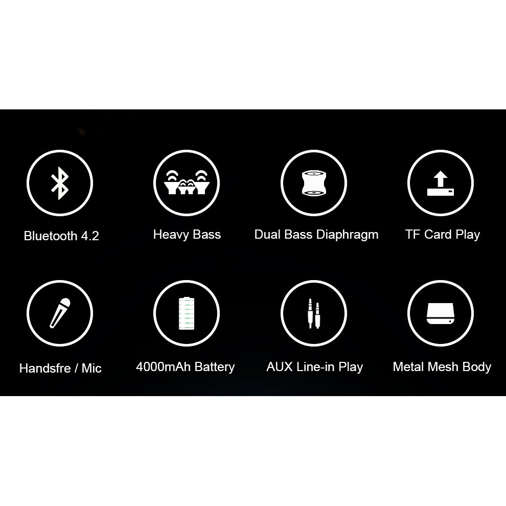 Loa Bluetooth Không Dây ZEALOT S16 Âm Thanh Siêu Trầm 3D Tích Hợp Micro