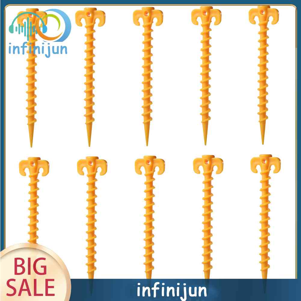 Bộ 10 Cọc Dựng Lều Siêu Nhẹ Màu Vàng