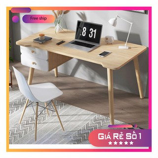 💥GIÁ SỐC💥 Bàn làm việc 2 ngăn kéo dài 1m2, bàn học có 2 ngăn kéo BAH053