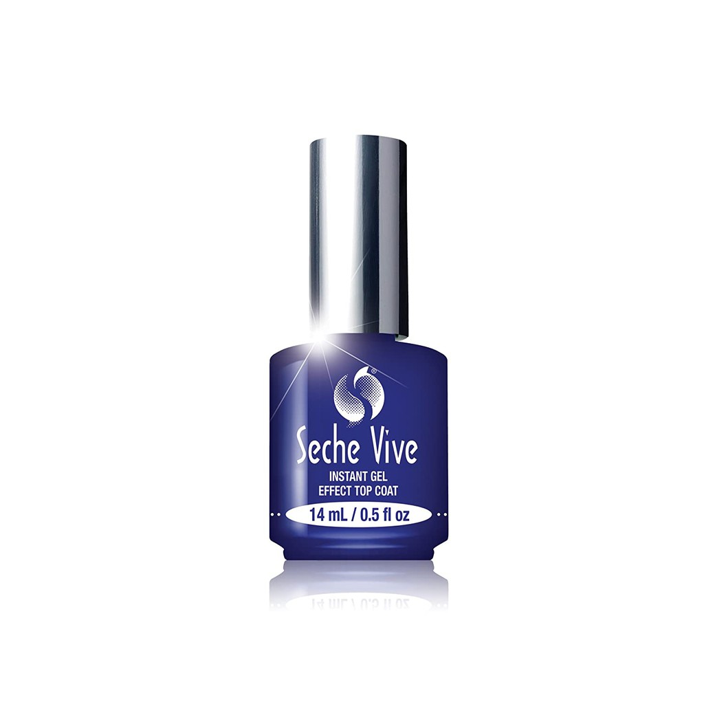 [Video hàng thật] Sơn Bóng Móng Tay Top Coat Like Gel Nhanh Khô Seche Vive - Không Cần Hấp UV - 15ml