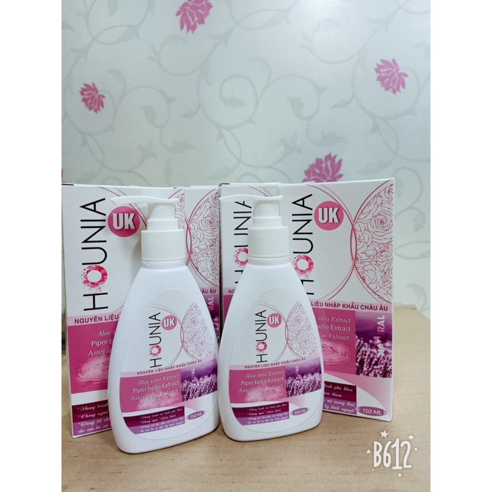 Dung Dịch Vệ Sinh Phụ Nữ HOUNIA UK , Ngăn Ngừa Viêm Ngứa, Giảm Thâm Chai150ml
