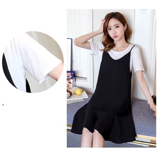 Set Váy bầu Yếm + áo cao cấp 2019