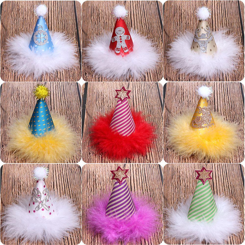 Xiantin Kẹp Tóc Hình Nón Giáng Sinh Năm Mới Đáng Yêu