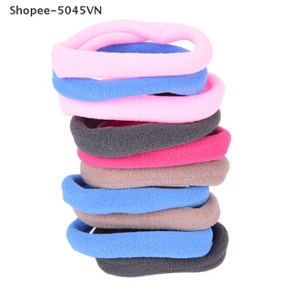Set 10 Dây Cột Tóc Co Giãn Thời Trang Cho Nữ Giá Đỡ