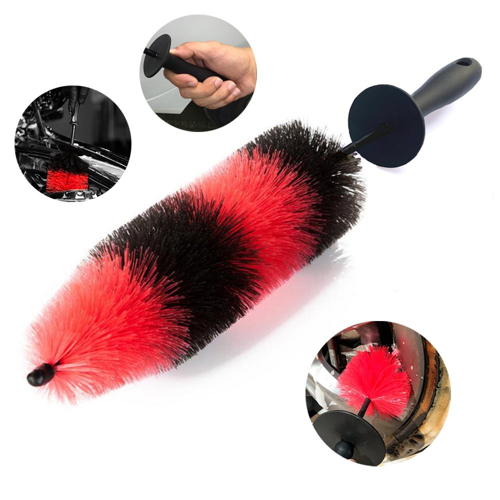 Cọ dài vệ sinh mâm, khoang động cơ (có thể bẻ cong) - Wheel Rim Cleaning Brush