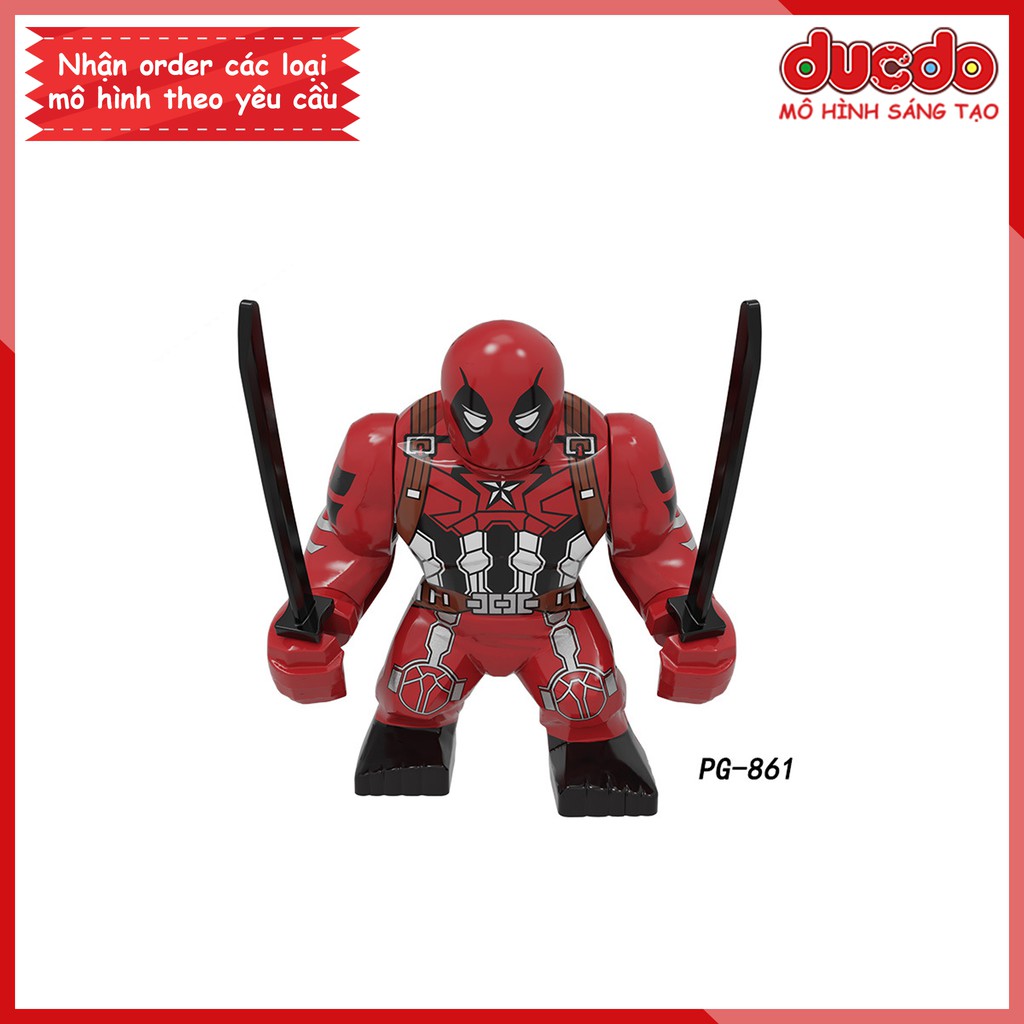 Bigfig nhân vật siêu anh hùng trong End Game - Đồ chơi Lắp ghép Xếp hình Mini Minifigures Iron Man Big Fig Pogo PG 8262