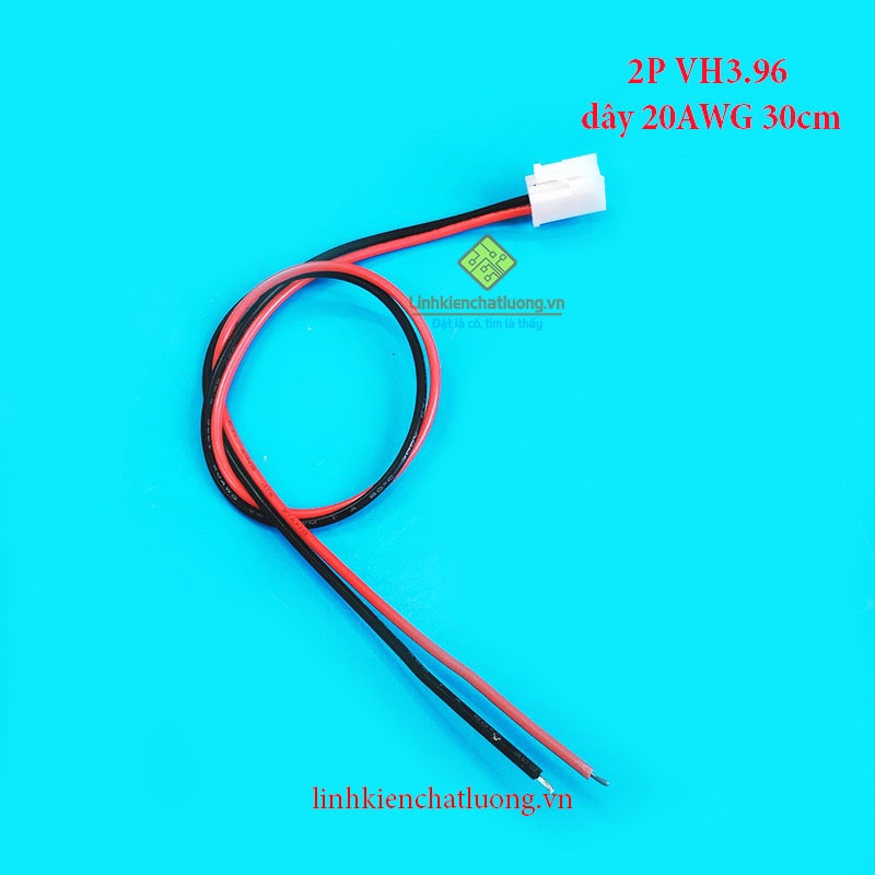 Combo 10 dây bus 2P VH3.96 dây 20AWG 1 đầu cắm dài 30cm