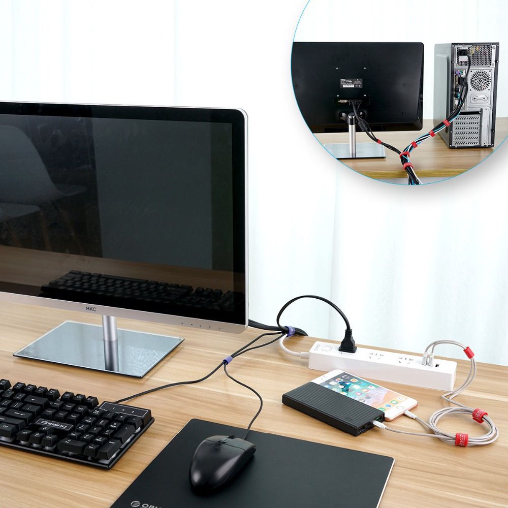 Kẹp quấn dây cáp/tai nghe NORMAN bằng nylon đa năng có thể tái sử dụng