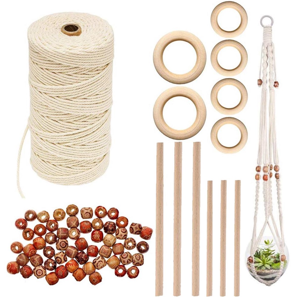 Set 6 Que Gỗ WMES15H Phong Cách Boho Tự Làm