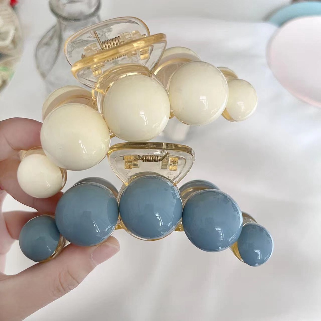 Kẹp tóc HAIMEIKANG bằng nhựa cỡ lớn màu sắc đơn giản đẹp mắt cho nữ