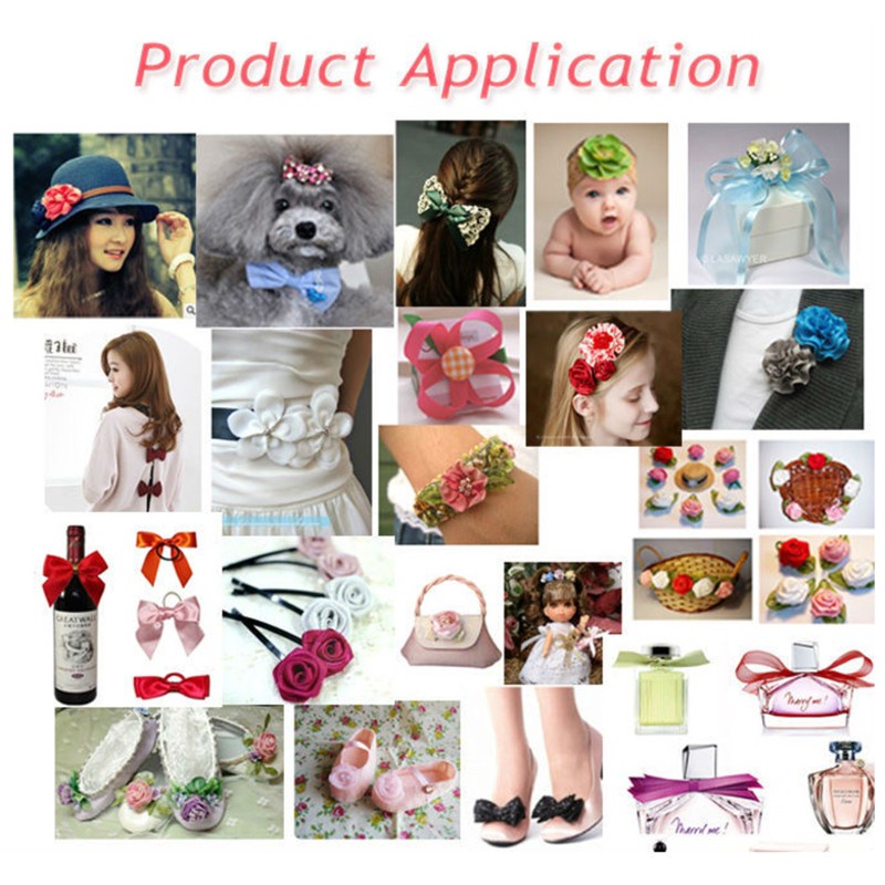 Set 100 Hoa Hồng Vải Satin Trang Trí Quần Áo