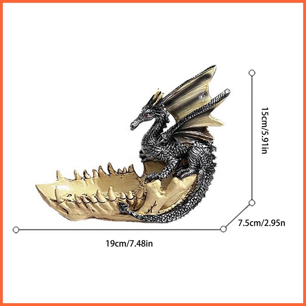 Tượng Rồng Baphomet Thủ Công Bằng Nhựa Resin Để Bàn Trang Trí Nhà Cửa / Văn Phòng