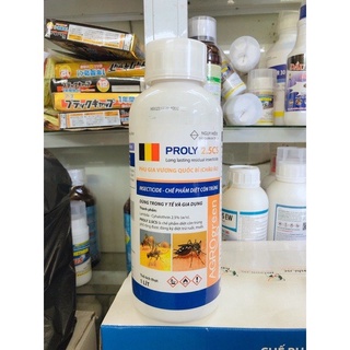 Thuốc đặc trị ruồi, thuốc diệt muỗi proly 2.5cs - chai 1000ml