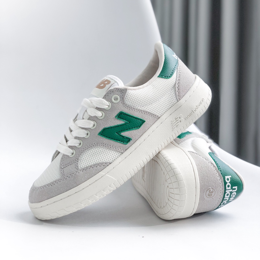 Sneaker chữ N màu xanh lá, xanh đậm bản thường