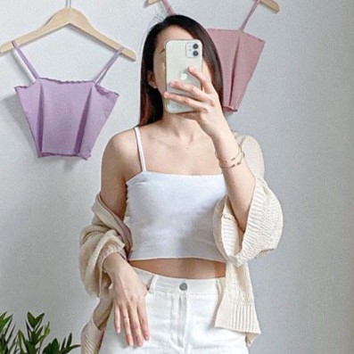 Áo Croptop Nữ Hai Dây Sofm Wear (6 màu)