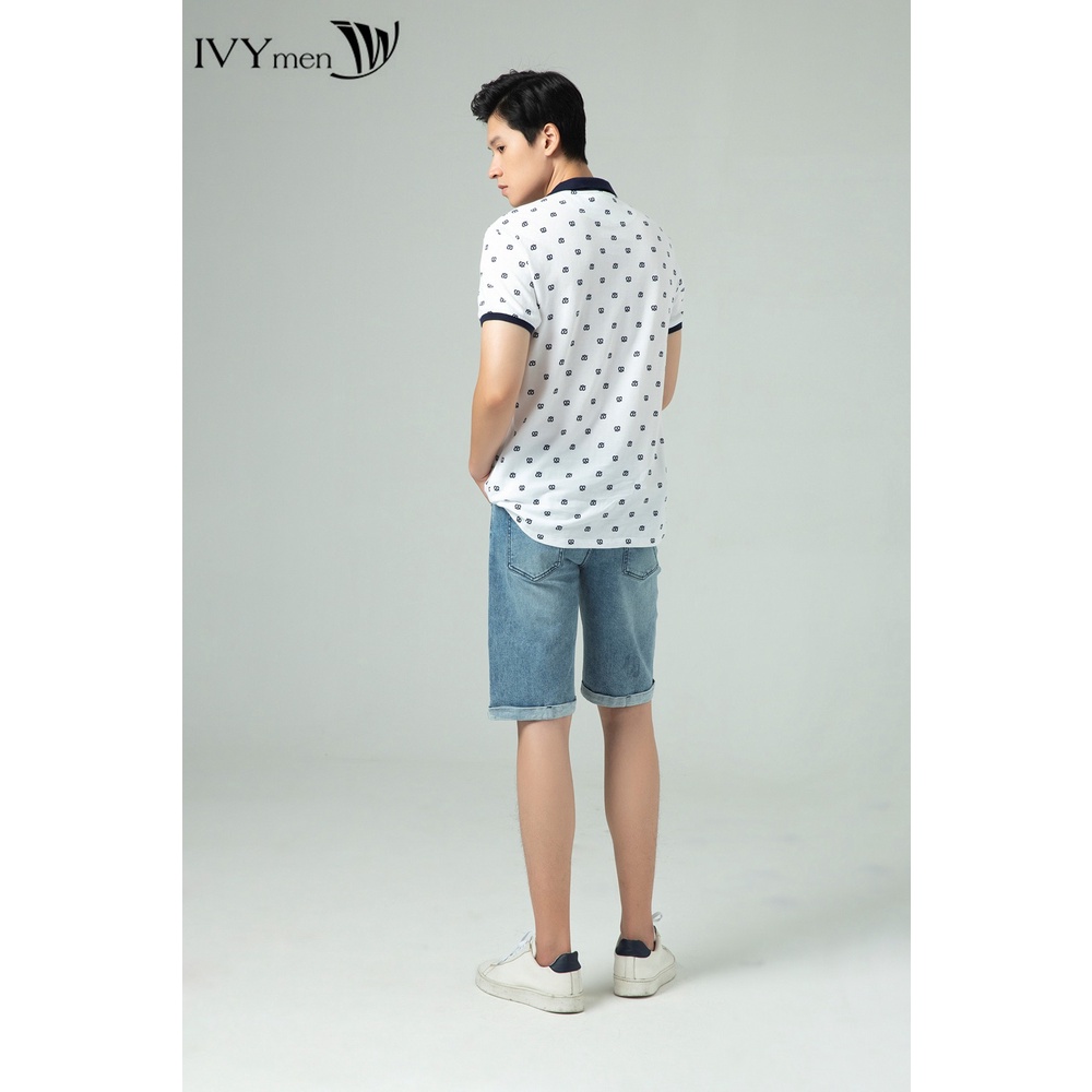 [NHẬP WABRTL5 GIẢM 10% TỐI ĐA 50K ĐH 250K ]Áo polo nam họa tiết IVY moda MS 57E2301