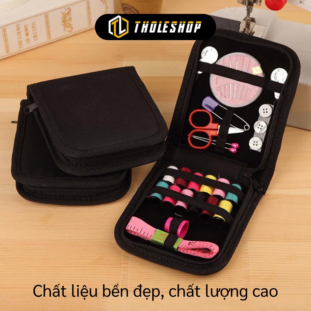 Hộp Kim Chỉ Đa Năng - Bộ Kim Chỉ Gấp Gọn, Bộ Dụng Cụ May Vá Tiện Lợi, Nhỏ Gọn 7595