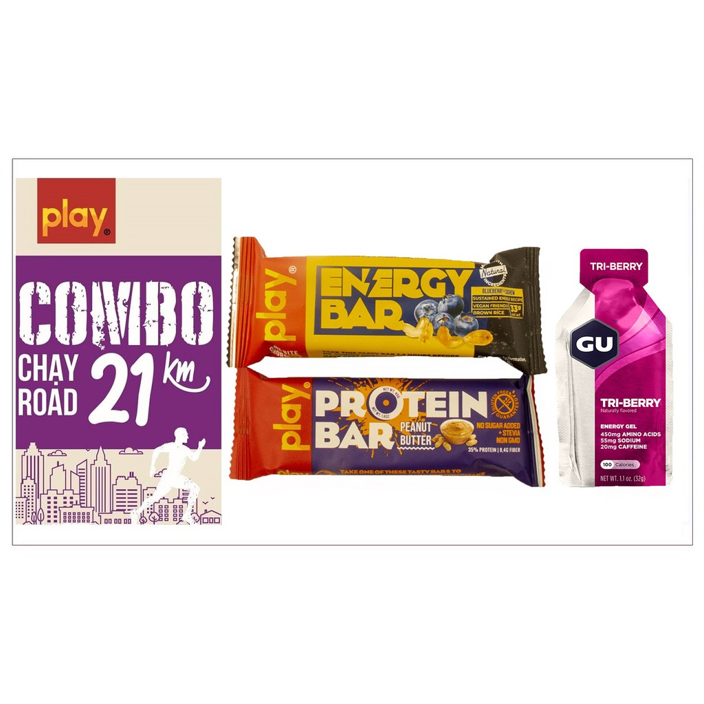 Thanh Năng Lượng  COMBO chạy Road 21km PLAY – Gel Gu Energy SP21